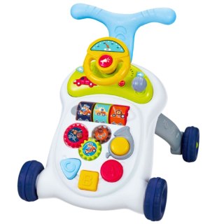 INTERAKTYWNY CHODZIK PCHACZ KIEROWNICA ŚWIATŁA DŹWIĘKI