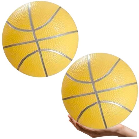 PIŁKA PLAŻOWA GUMOWA PASTELOWA ŻÓŁTA LEKKA 20CM