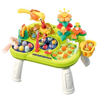 WIELOFUNKCYJNA TABLICA STOLIK INTERAKTYWNY DLA MALUCHA GRY ZRĘCZNOŚCIOWE