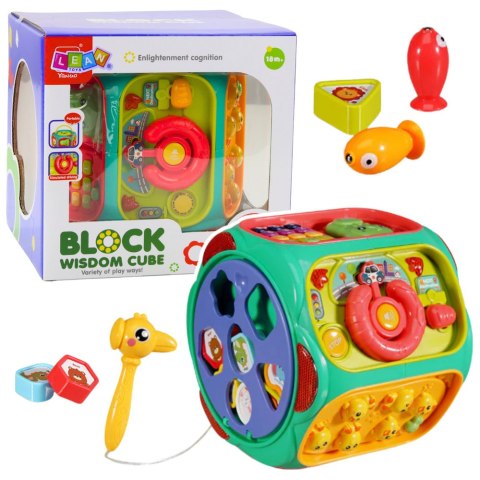 ZABAWKA EDUKACYJNA KOSTKA INTERAKTYWNA WIELOFUNKCYJNA 8W1