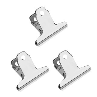 ZESTAW METALOWYCH KLIPSÓW SPINACZY BIUROWYCH 3SZT 75MM