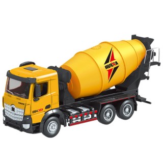 BETONIARKA POJAZD BUDOWLANY METALOWA HUINA ŻÓŁTA 1:50