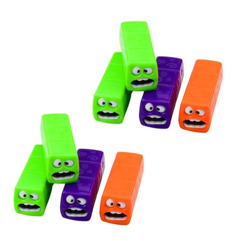 GRA ZRĘCZNOŚCIOWA WIEŻA 24 KLOCKI Z BUŹKAMI KOLOROWE