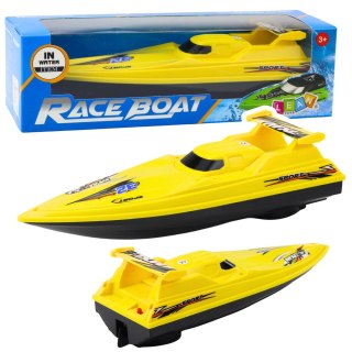 ŁÓDŹ MOTORÓWKA PŁYWAJĄCA JACHT NA BATERIE ŻÓŁTA