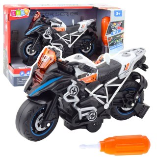 MOTOR WYŚCIGOWY DO SKRĘCANIA ROZKRĘCANIA DIY ŚWIATŁA DŹWIĘKI CZARNY