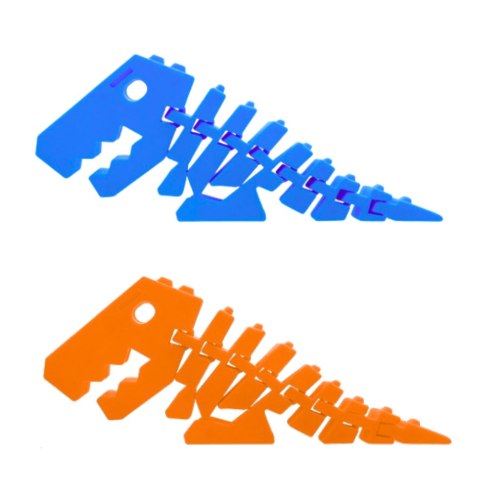 DINOZAUR PUZZLE FIDGET 3D UKŁADANKA ELASTYCZNY DO WYGINANIA MIx