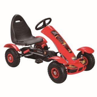 GOKART NA PEDAŁY F618 CZERWONY