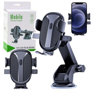 MOCNY UCHWYT SAMOCHODOWY NA SZYBĘ KOKPIT KRATKI CZARNY