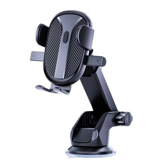 MOCNY UCHWYT SAMOCHODOWY NA SZYBĘ KOKPIT KRATKI CZARNY