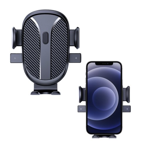 MOCNY UCHWYT SAMOCHODOWY NA SZYBĘ KOKPIT KRATKI CZARNY