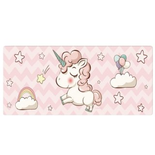 PODKŁADKA NA BIURKO POD KLAWIATURĘ Z JEDNOROŻCEM GUMOWA 80 x 30CM