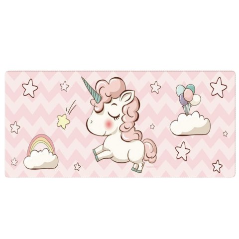 PODKŁADKA NA BIURKO POD KLAWIATURĘ Z JEDNOROŻCEM GUMOWA 80 x 30CM