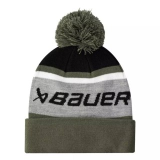 Czapka zimowa Bauer Intermediatearsia Knit Pom Senior szaro-zielony