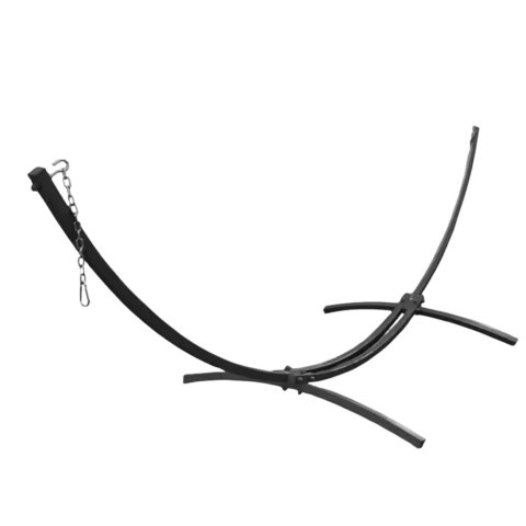 HAMAK OGRODOWY ZE STELAŻEM DWUOSOBOWY ZIELONO-NIEBIESKI 200x120