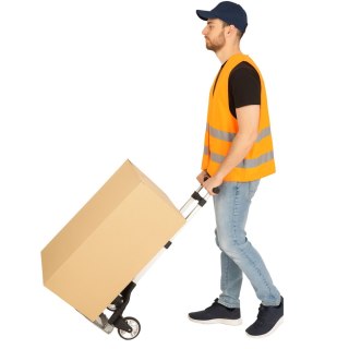LEKKI WÓZEK TRANSPORTOWY MAGAZYNOWY SKŁADANY ALUMINIOWY 70KG