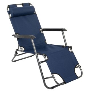 FOTEL WIELOPOZYCYJNY LEVEL Z ZAGŁÓWKIEM GRANATOWY N/A