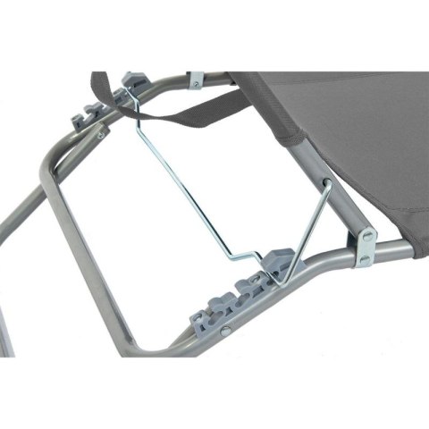 ŁÓŻKO TURYSTYCZNE KEMPINGOWE SKŁADANE SZARE N/A