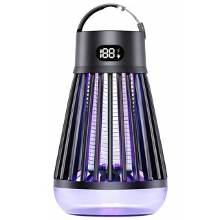 Elektryczna Lampka Owadobójcza Na Komary Światło UV Czarna