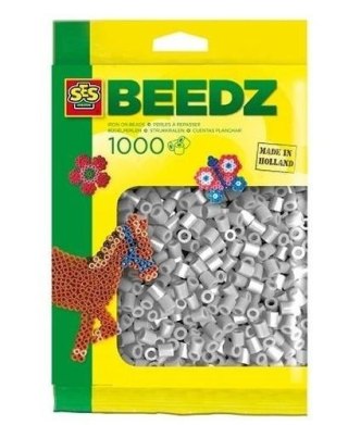 Koraliki do prasowania szare 1000szt