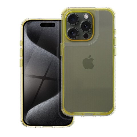 Futerał do iPhone 16e (SE 4 2025) / 17e Matrix Clear żółty