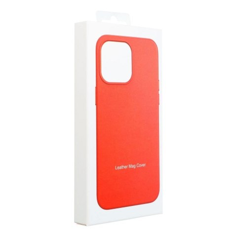 Futerał do Samsung S25 PLUS Leather Mag Cover zgodny z MagSafe czerwony