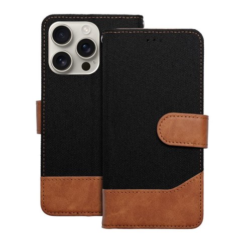 Kabura JEANS Book do IPHONE 16 Plus czarny