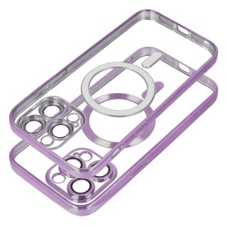 Futerał do iPhone 16 Electro Mag Cover zgodny z MagSafe fioletowy