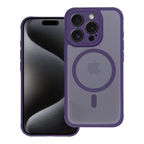 Futerał do iPhone 16 PRO MAX Full Matte Mag Cover zgodny z MagSafe fioletowy
