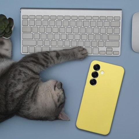 Futerał do Samsung A37 5G Silicone 2mm żółty