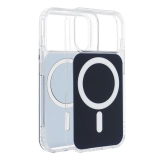 Futerał do Samsung S26 PLUS Clear Fusion Mag Cover zgodny z MagSafe granatowy