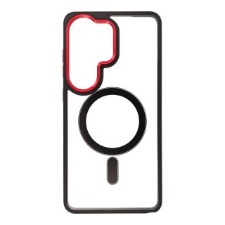 Futerał do Samsung S26 ULTRA Color Edge Mag Cover zgodny z MagSafe czarno czerwony