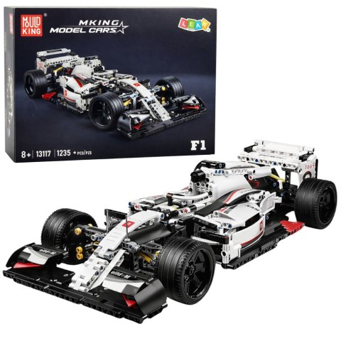 Klocki Konstrukcyjne Samochód Wyścigowy F1 Biało-Czerwony 1235 el.
