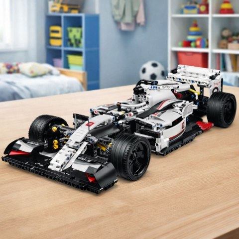 Klocki Konstrukcyjne Samochód Wyścigowy F1 Biało-Czerwony 1235 el.