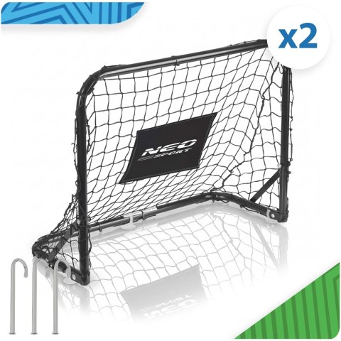 Bramka do piłki nożnej - zestaw 2 sztuki - 60 x 45 x 25 cm NS-486