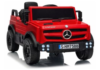 Auto Na Akumulator Mercedes Unimog HM7588 6V4Ah Czerwony