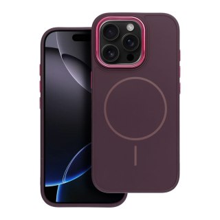 Futerał do iPhone 16 PRO MAX Frame Mag Cover zgodny z MagSafe fioletowy