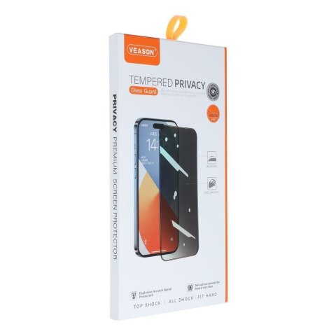 Szkło Hartowane 6D Pro Veason Privacy Glass - do Iphone XS Max / 11 Pro Max czarny