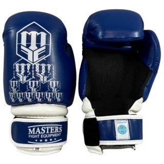 Rękawice otwarte ROSM-FIGHT (WAKO APPROVED) niebieski+M