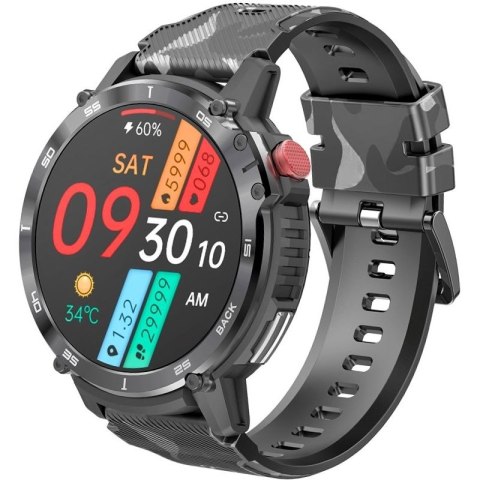 Smartwatch Męski RUBICON RNCF08 Black/Moro SMARUB232 N/A