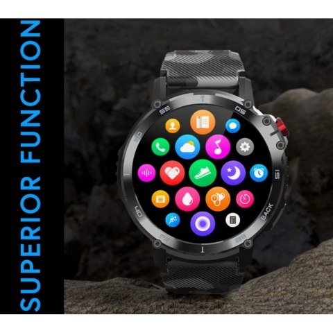 Smartwatch Męski RUBICON RNCF08 Black/Moro SMARUB232 N/A