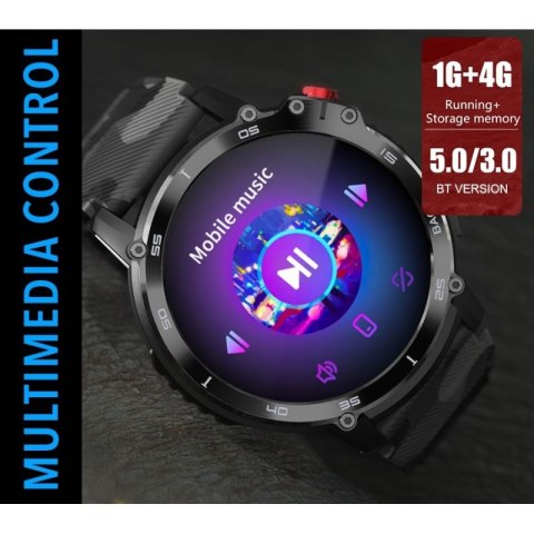 Smartwatch Męski RUBICON RNCF08 Black/Moro SMARUB232 N/A
