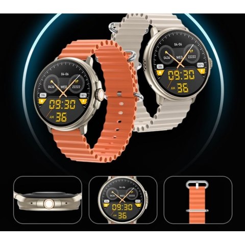 Smartwatch RUBICON RNCF15 Tytan/Orange SMARUB258 N/A