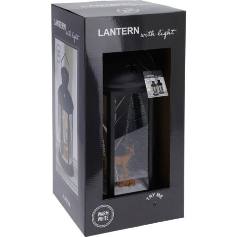 LATARNIA DEKORACYJNA LED 43CM RENIFERY N/A