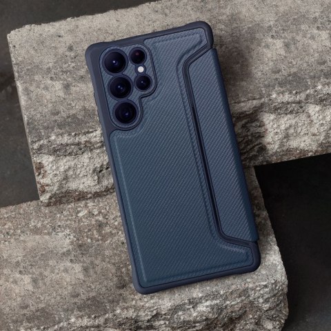 Etui z klapką na Samsung A17 5G Razor Book niebieskie