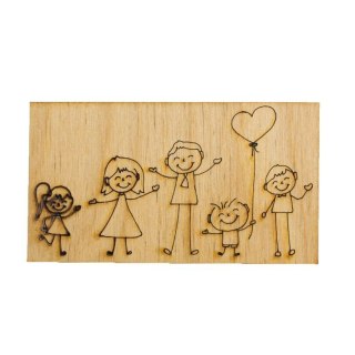 Ozd. drewniana prostok rodzina ECODECO