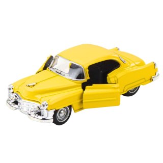 AUTKO KLASYCZNE Z LAT 50. METALOWE NAPĘD PULL-BACK OTWIERANE DRZWI 1:32 MIx