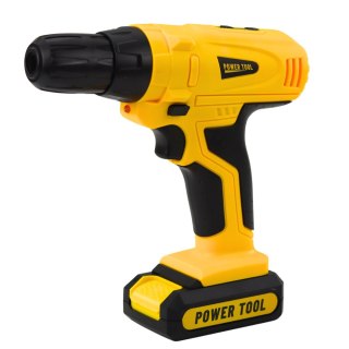 ZESTAW MAJSTERKOWICZA WIERTARKO-WKRĘTARKA NARZĘDZIA ŚWIATŁA DŹWIĘKI WALIZKA