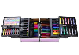 ZESTAW ARTYSTYCZNY W ROZKŁADANEJ WALIZCE Z JEDNOROŻCEM 133 EL