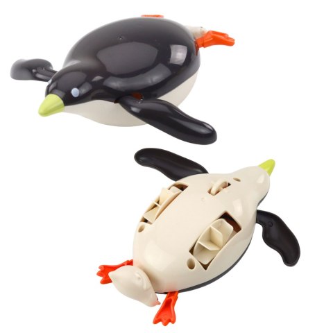 Pływający Pingwinek Nakręcany Do Kąpieli Zabawka Do Wody Szary 14,5 cm
