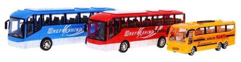 3 MODELE AUTOBUSÓW DLA DZIECI 3+ BUS SZKOLNY + AUTOBUSY WYCIECZKOWE + ŻYWA KOLORYSTYKA